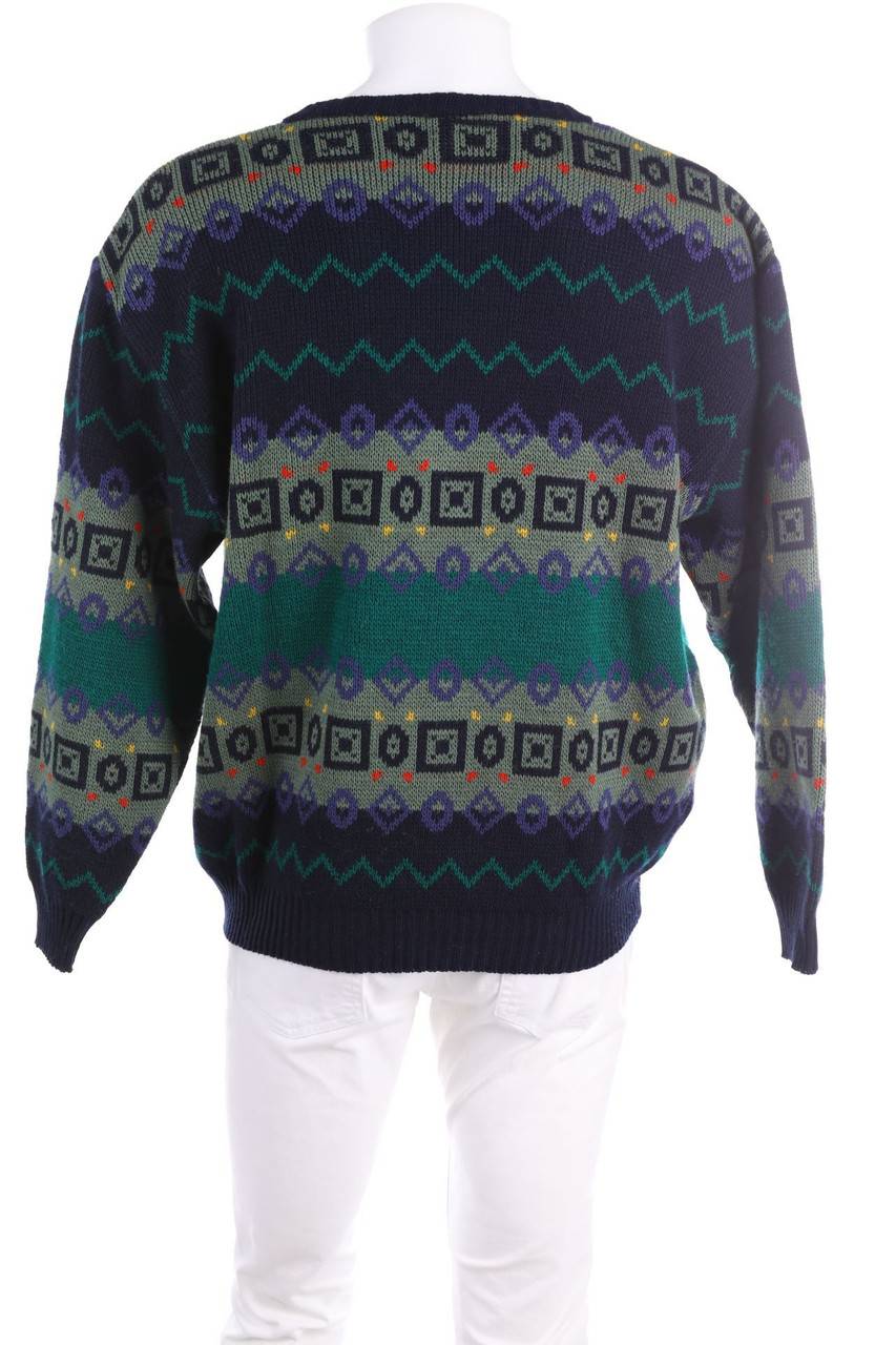 Carou VINTAGE V-Neck-Pullover Mit Wolle