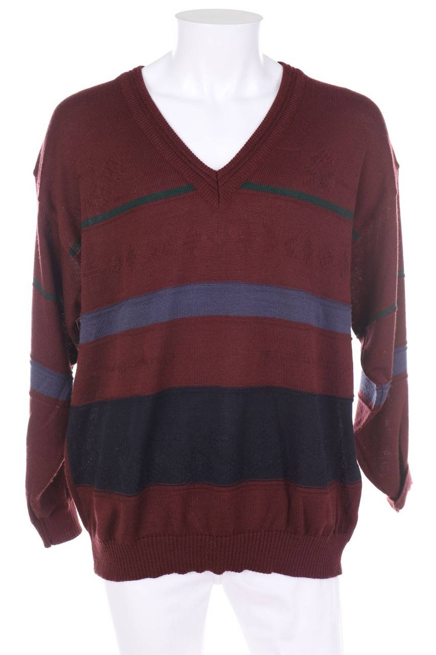 Carou VINTAGE V-Neck-Pullover mit Wolle