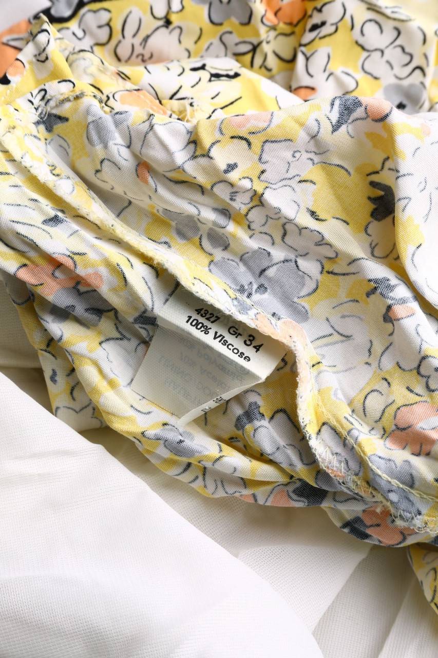 Carou VINTAGE Vintage-Midikleid Mit Blumen-Print