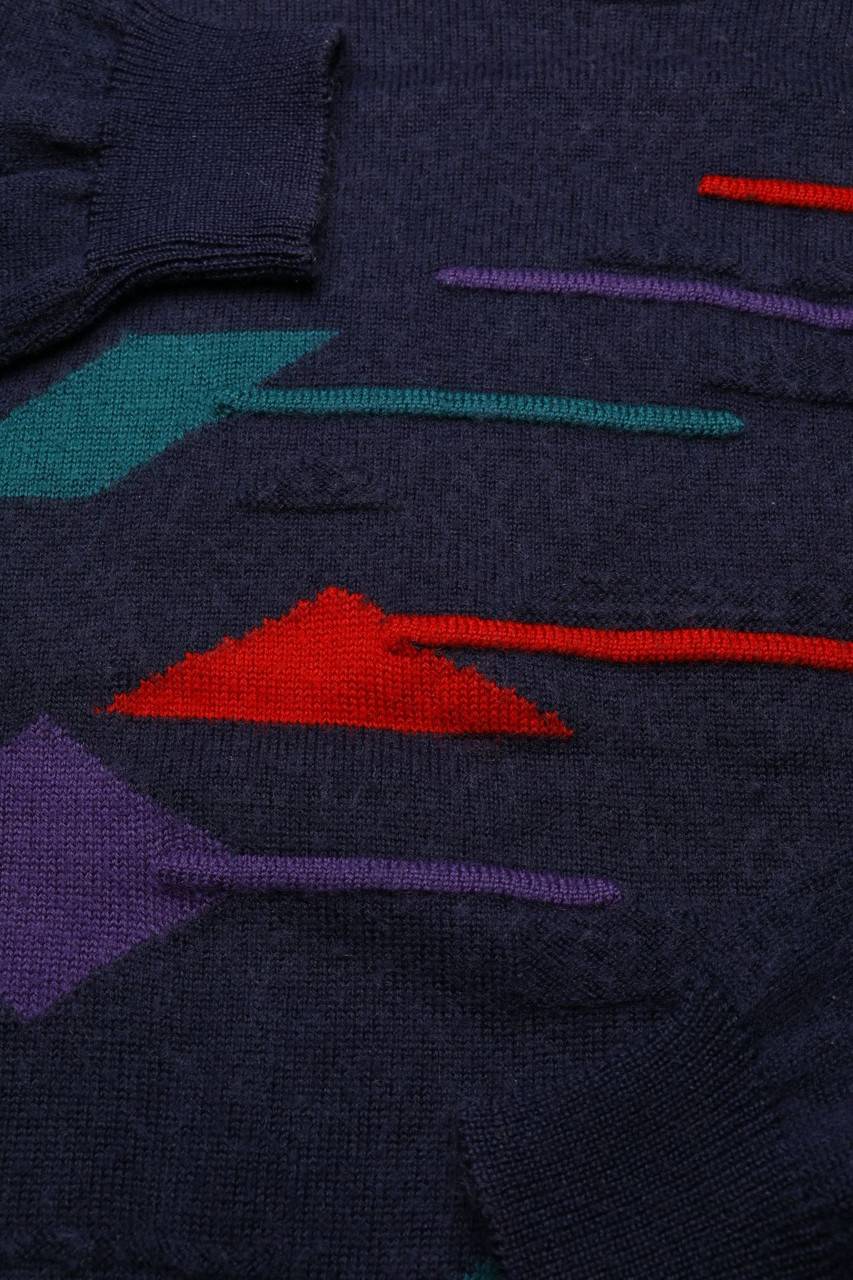 Carou VINTAGE Vintage-Muster-Pullover Aus Woll-Mix