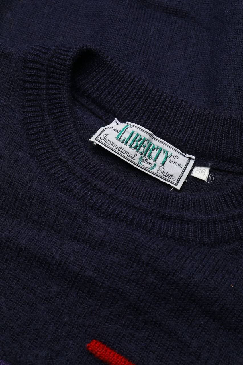 Carou VINTAGE Vintage-Muster-Pullover Aus Woll-Mix
