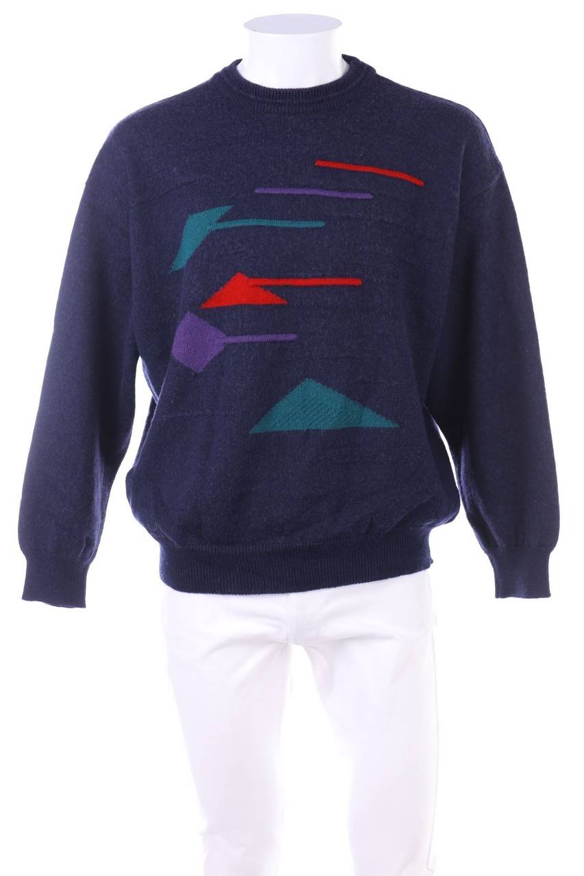 Carou VINTAGE Vintage-Muster-Pullover aus Woll-Mix