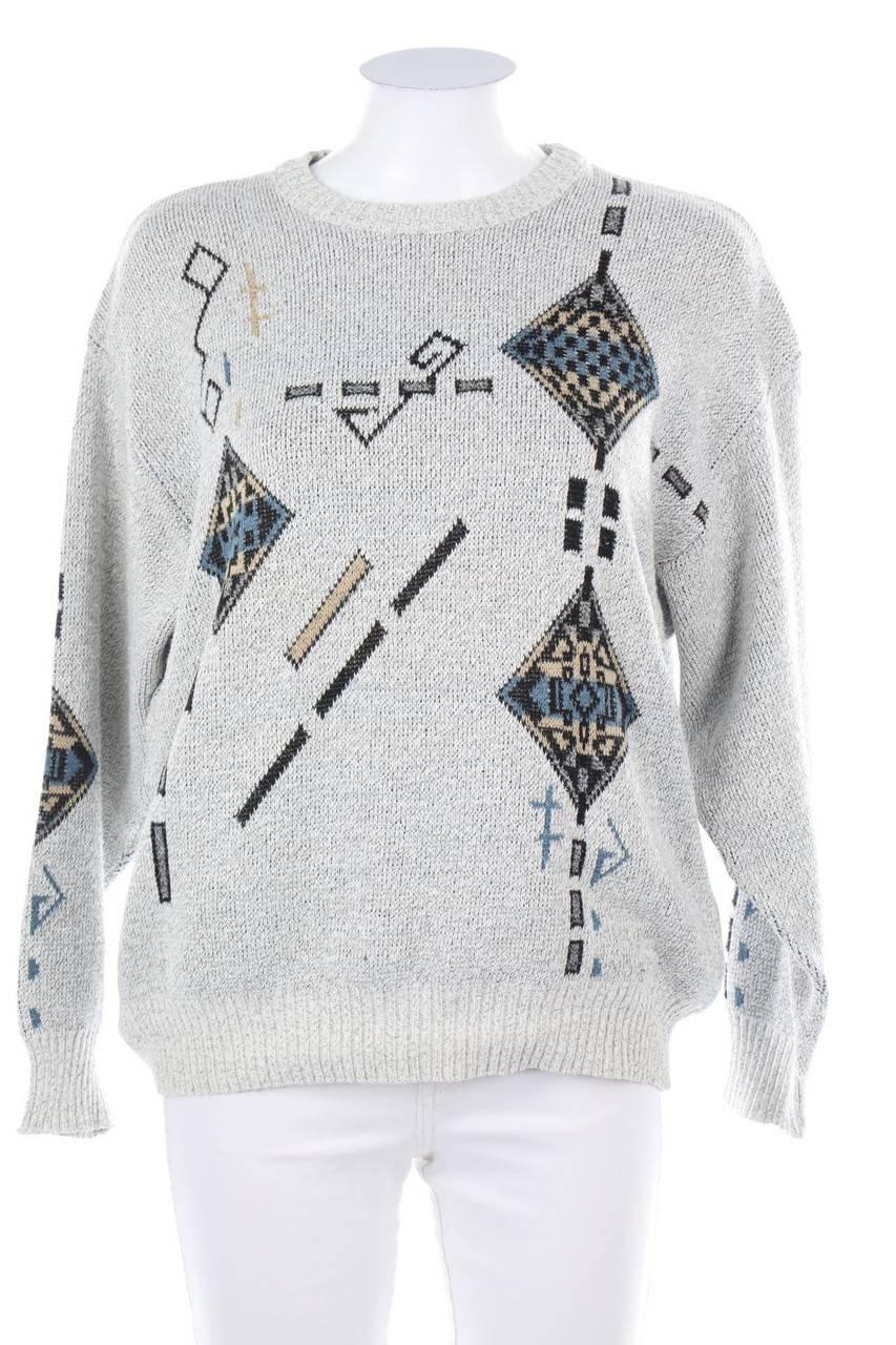 Carou VINTAGE Vintage-Pullover mit Muster