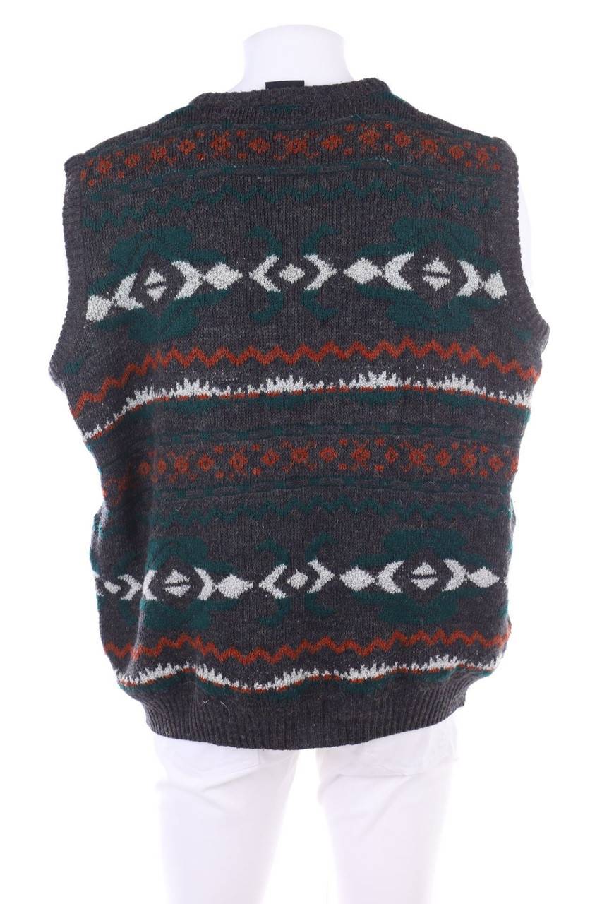 Carou VINTAGE Vintage-Strick-Pullunder Mit Muster