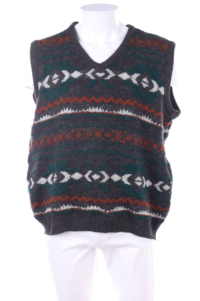 Carou VINTAGE Vintage-Strick-Pullunder mit Muster