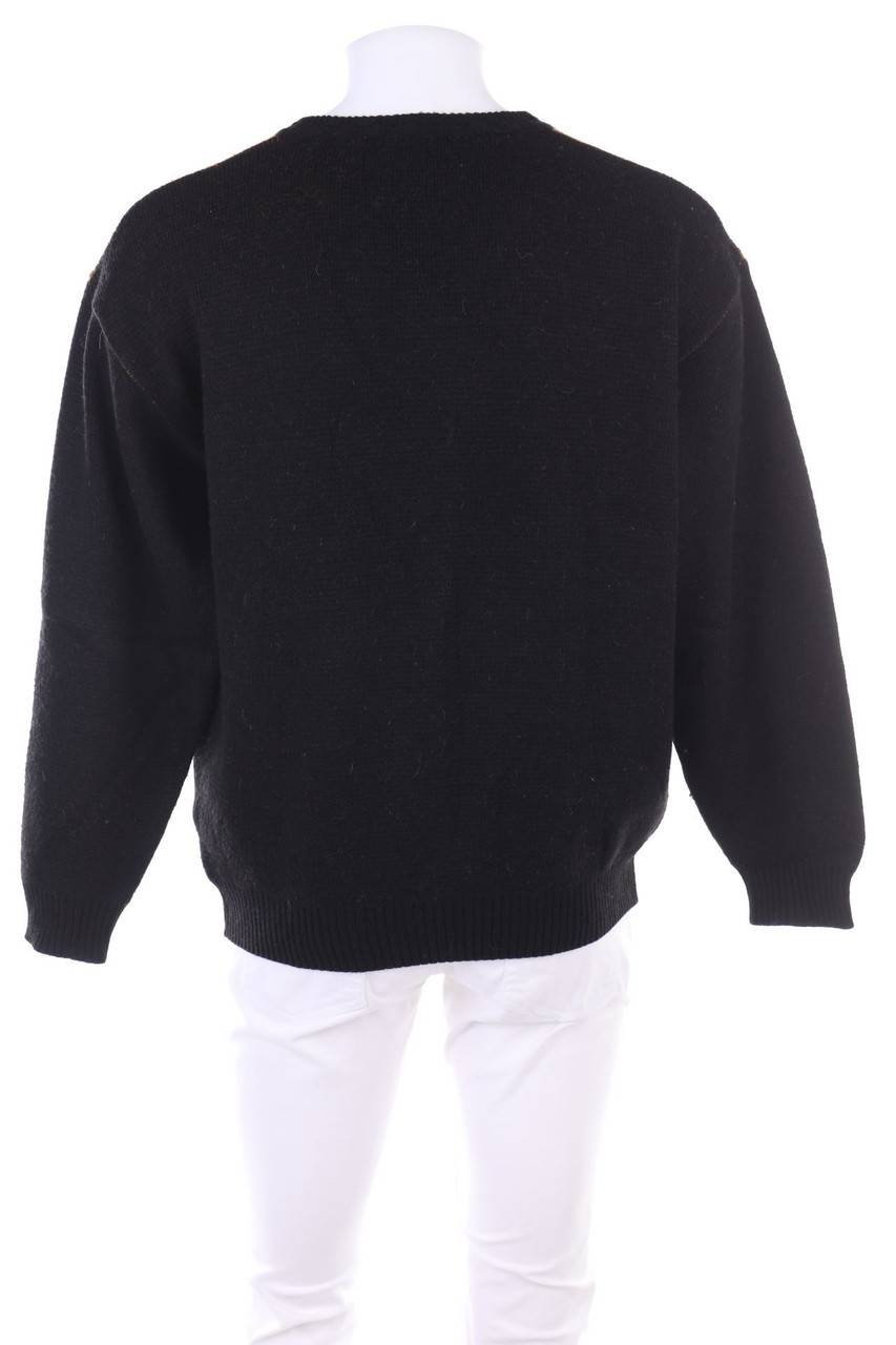 Carou VINTAGE Vintage-V-Neck-Pullover Mit Muster