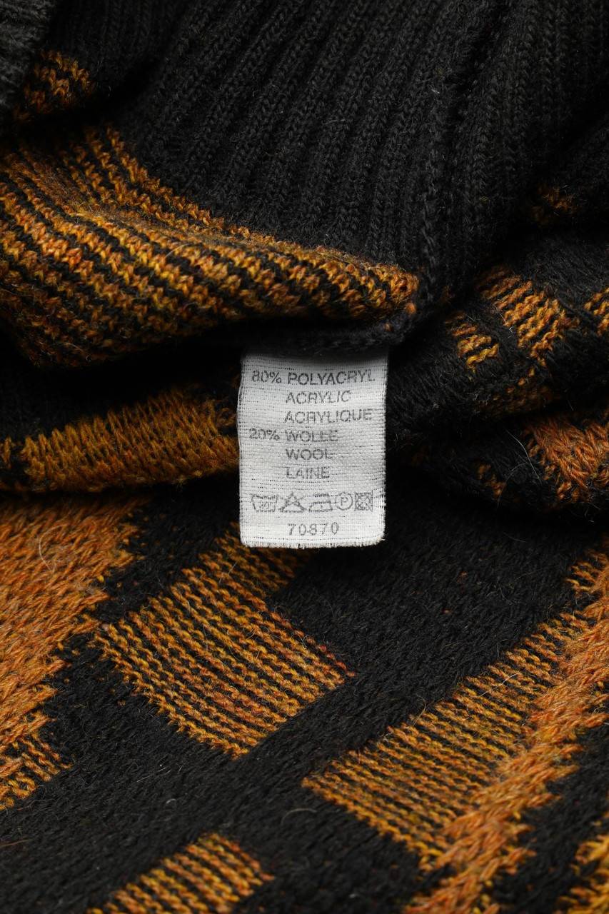 Carou VINTAGE Vintage-V-Neck-Pullover Mit Muster