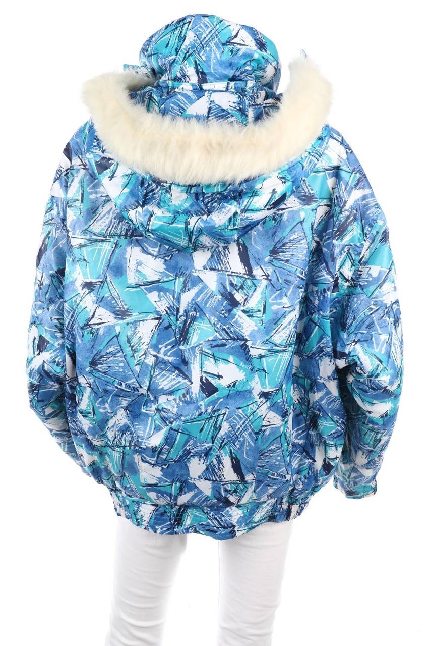 Carou VINTAGE Wattierte Jacke Mit Fake Fur-Besatz