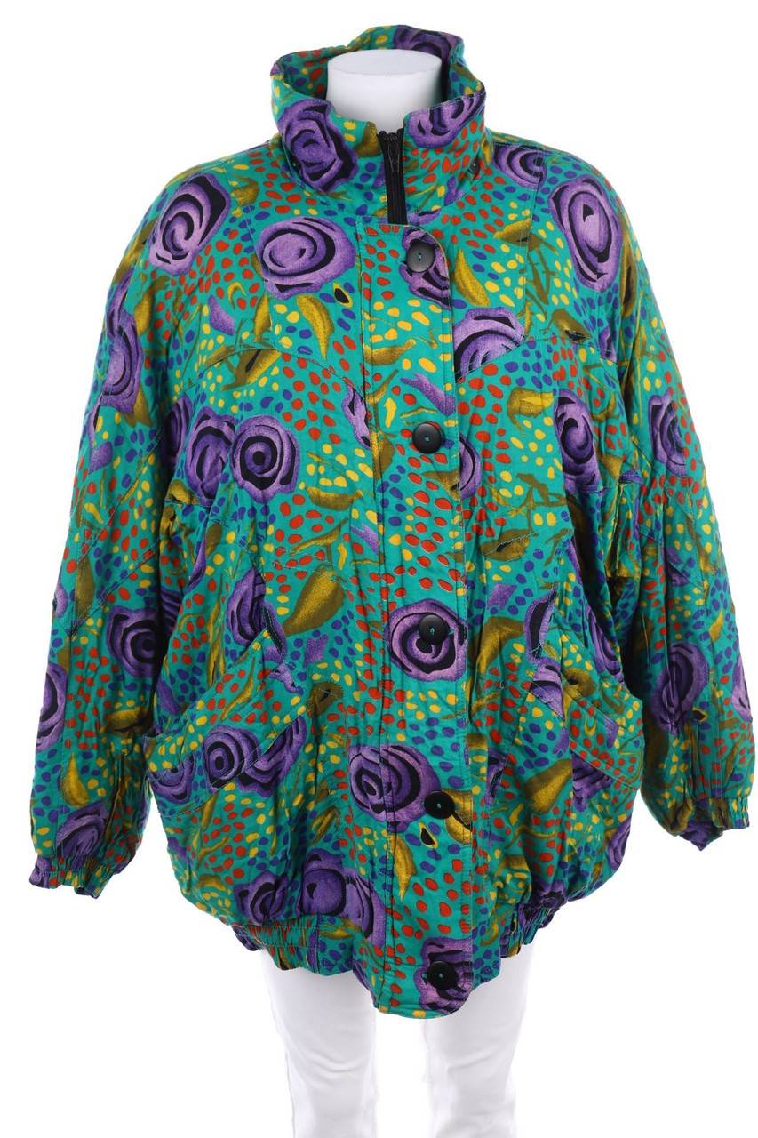 Carou VINTAGE wattierte Jacke mit Print