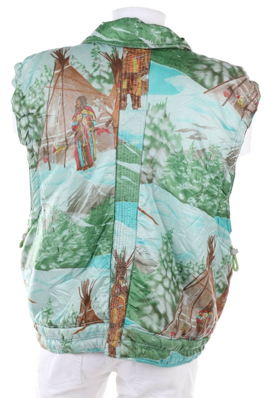 Carou VINTAGE Wattierte Weste Mit Print