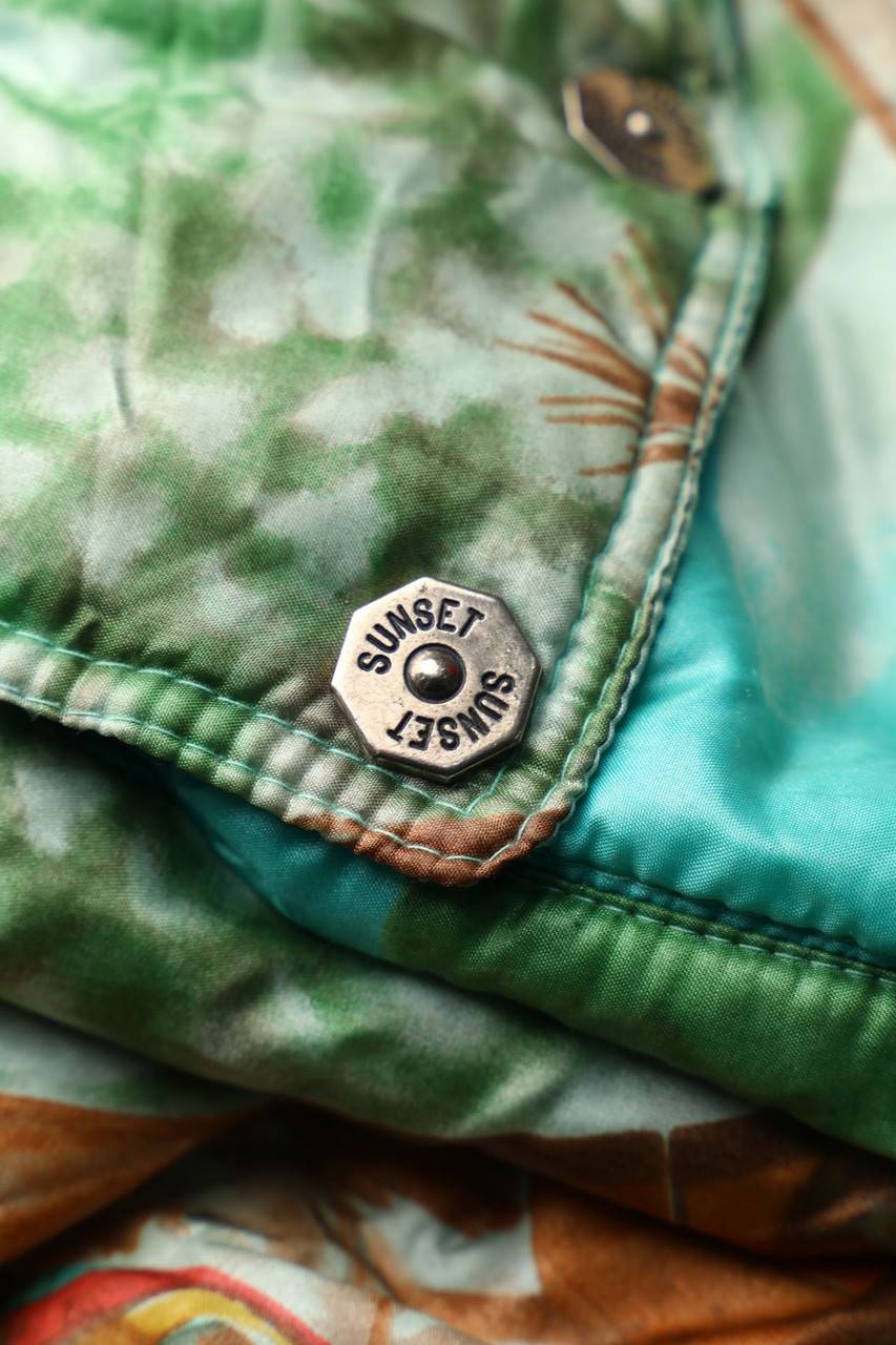 Carou VINTAGE Wattierte Weste Mit Print