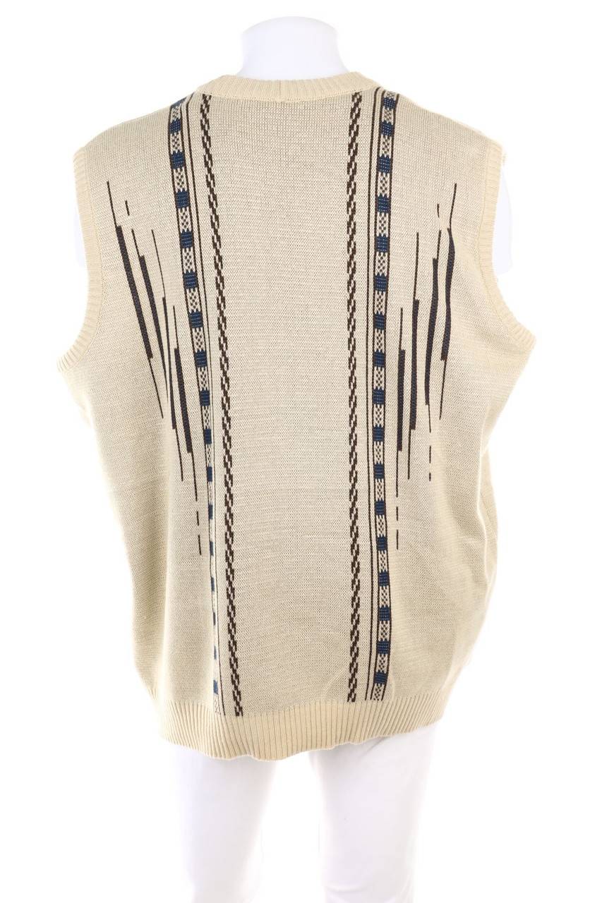 Carou VINTAGE Weste Mit Print Aus Schurwoll-Mix