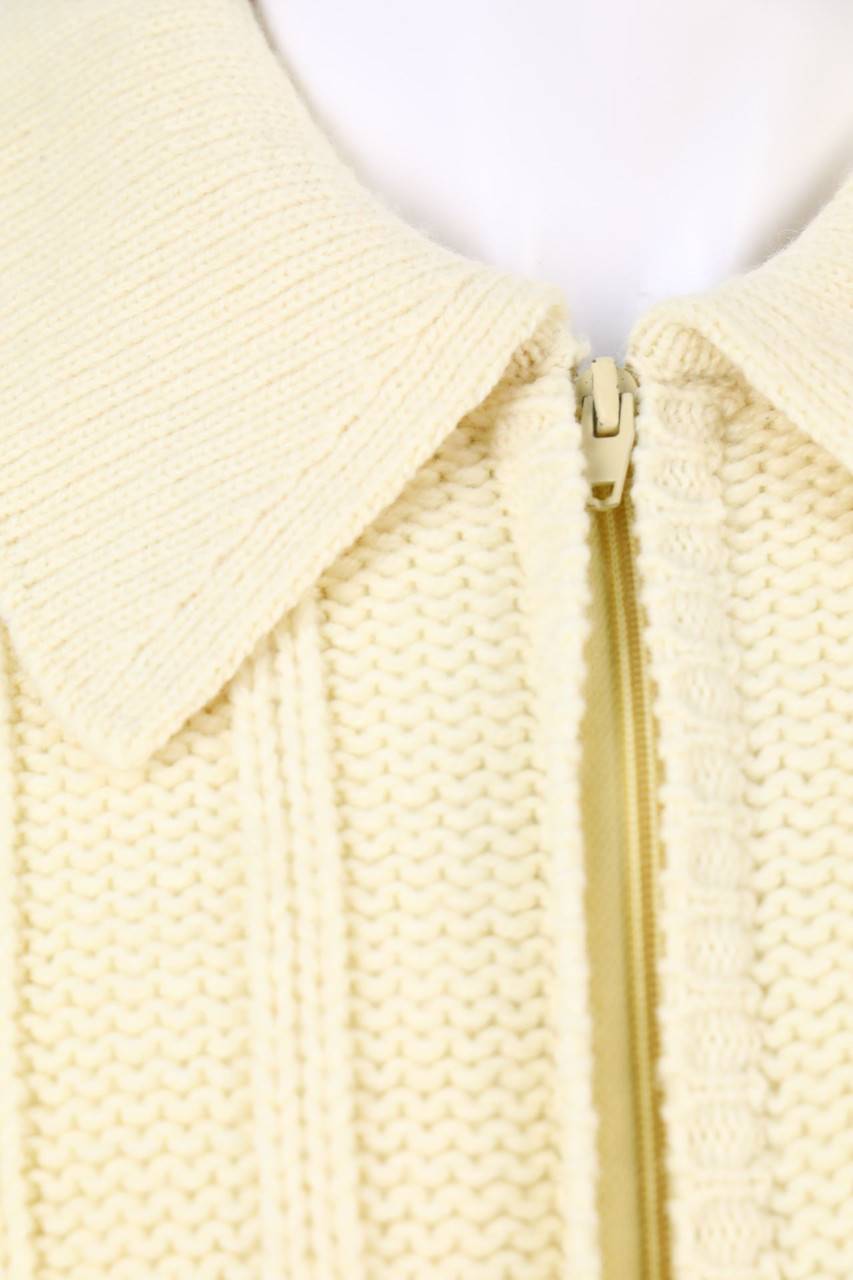 Carou VINTAGE Zipper-Cardigan Aus Schurwoll-Mix