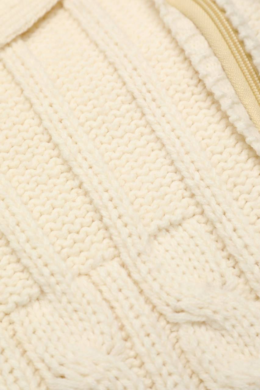 Carou VINTAGE Zipper-Cardigan Aus Schurwoll-Mix