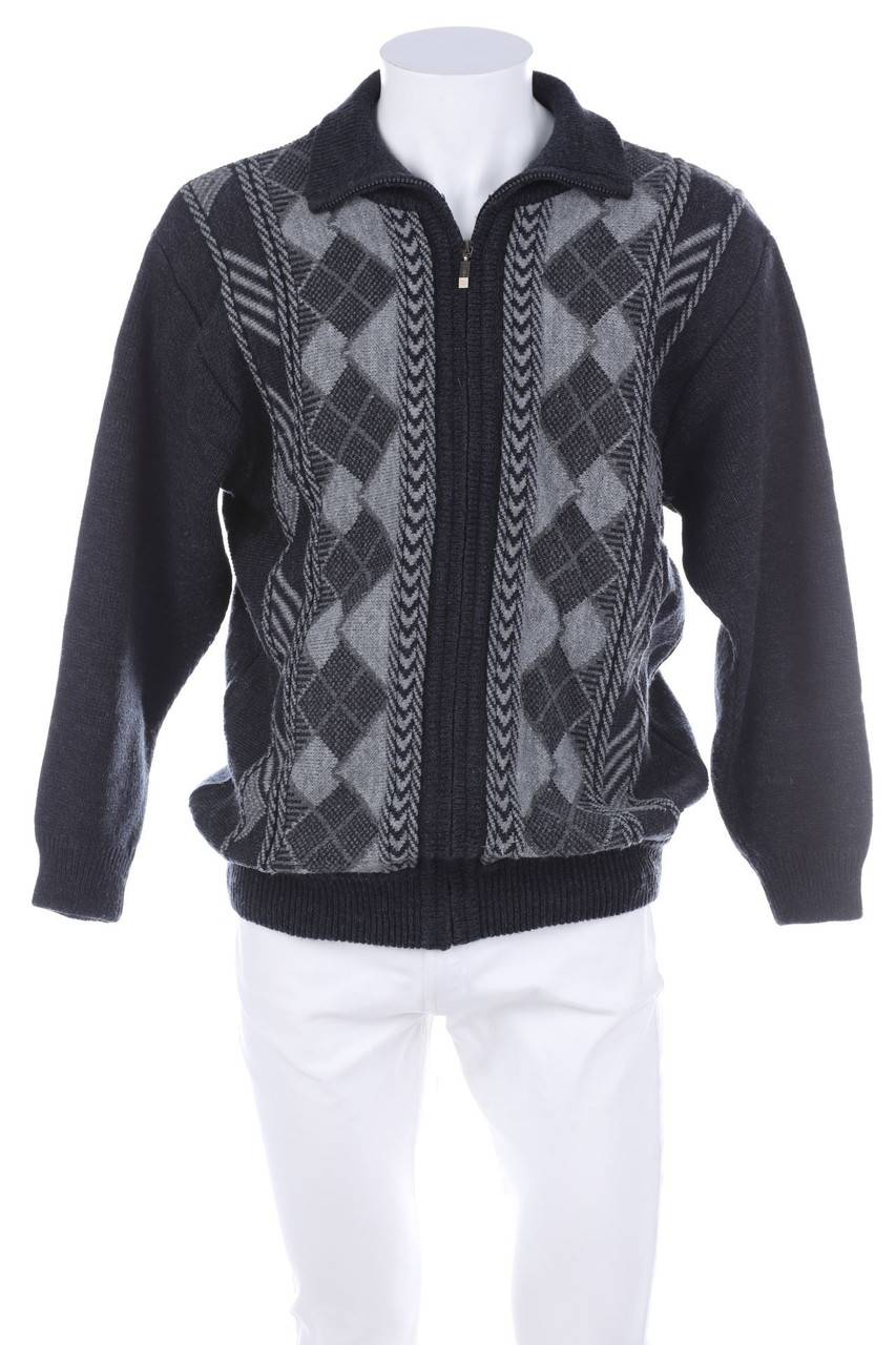 Carou VINTAGE Zipper-Cardigan mit Muster