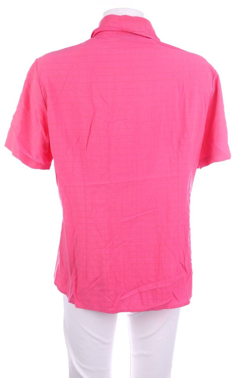 Carou VINTAGE Zipper-Hemd-Bluse Mit Kurzem Ärmel