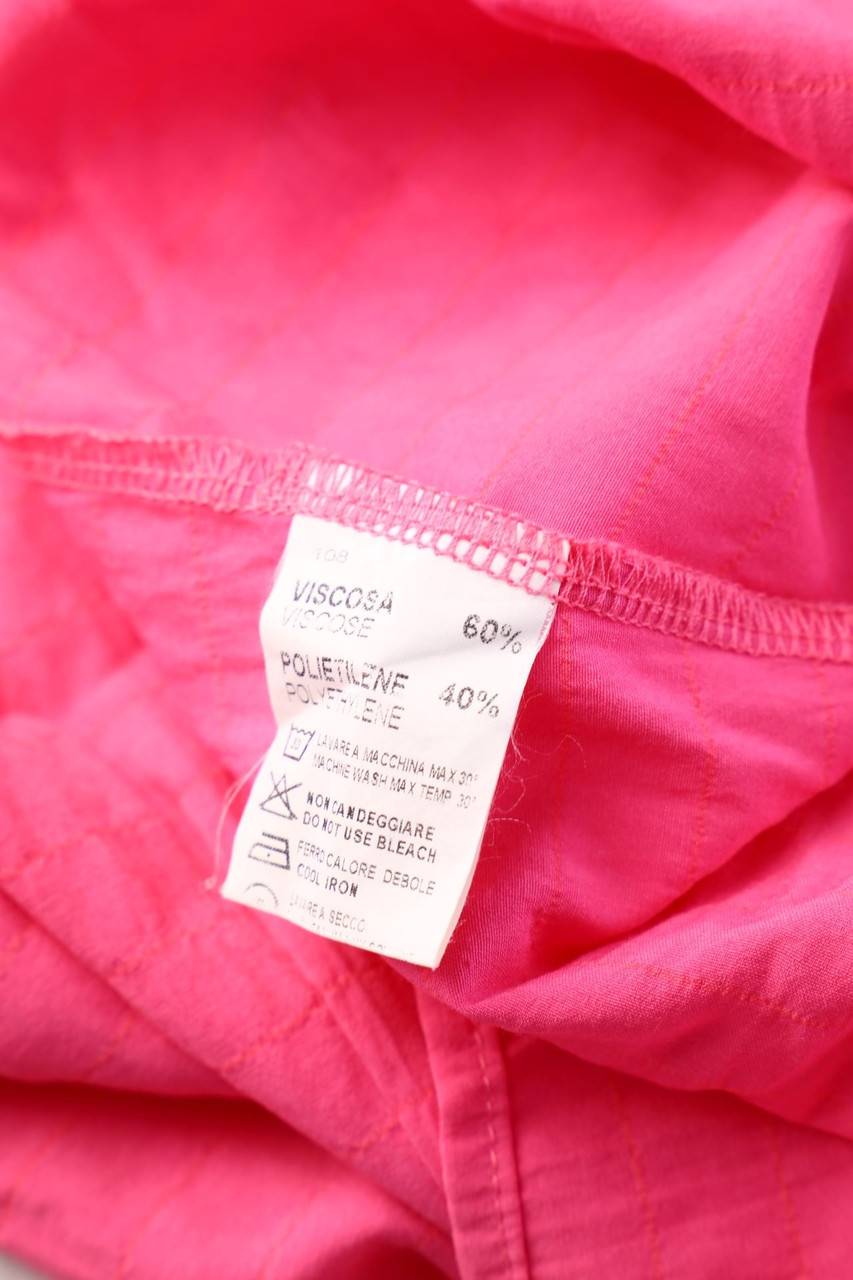 Carou VINTAGE Zipper-Hemd-Bluse Mit Kurzem Ärmel