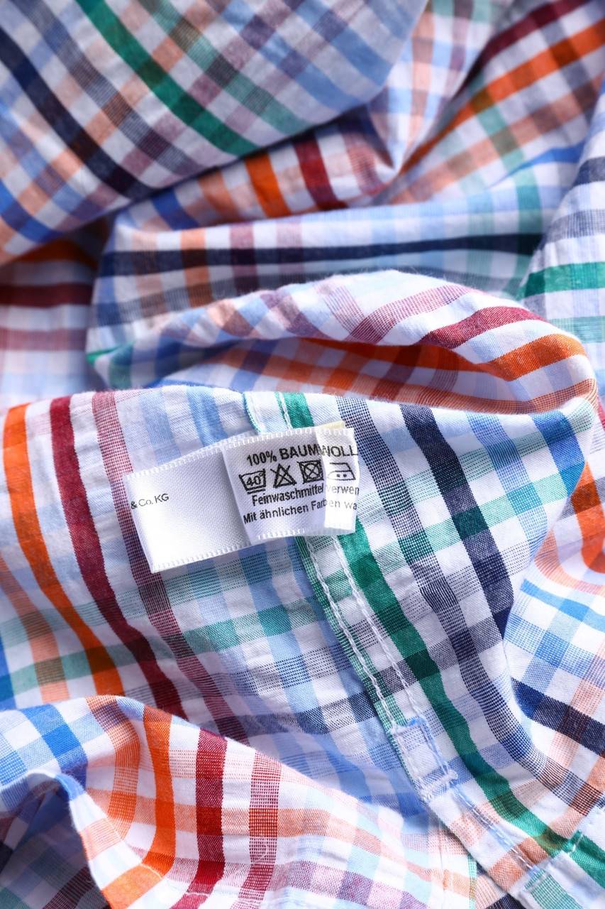 Carou Walbusch Kurzarm-Hemd Mit Karo-Muster