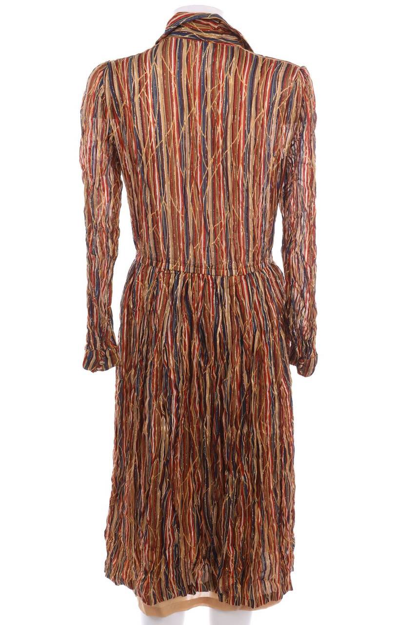 Carou Werner Graumann Seidenkleid Mit Glitzer