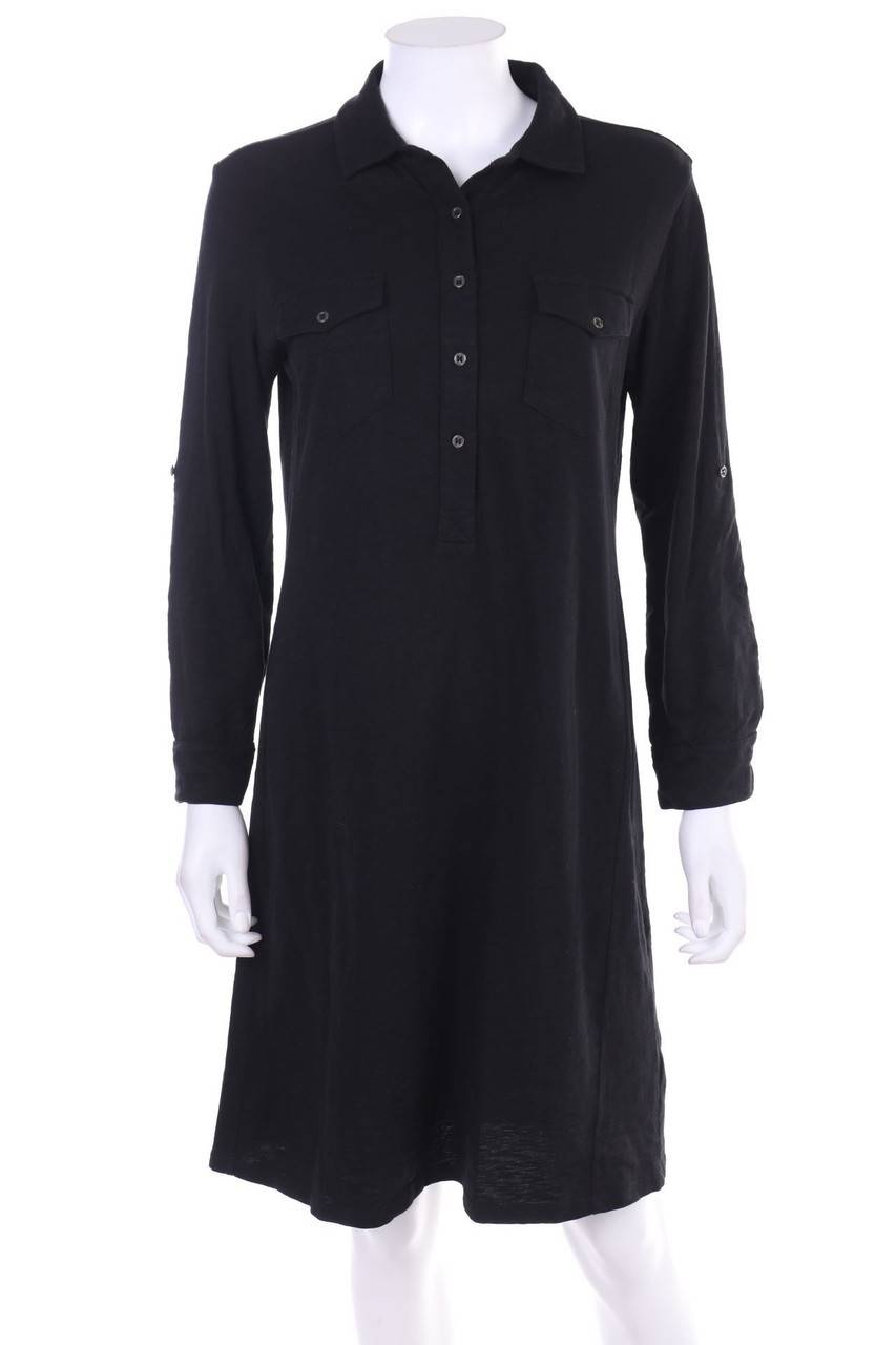 Carou White Label Kleid mit Roll-up-Manschette