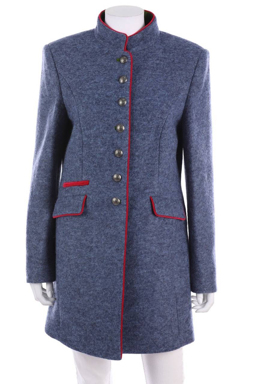 Carou White Label Trachten-Mantel mit Paspelierung