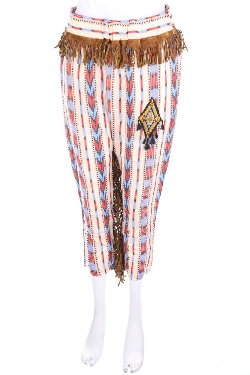 Carou White Sand 88 Harems-Hose im Hippie-Stil