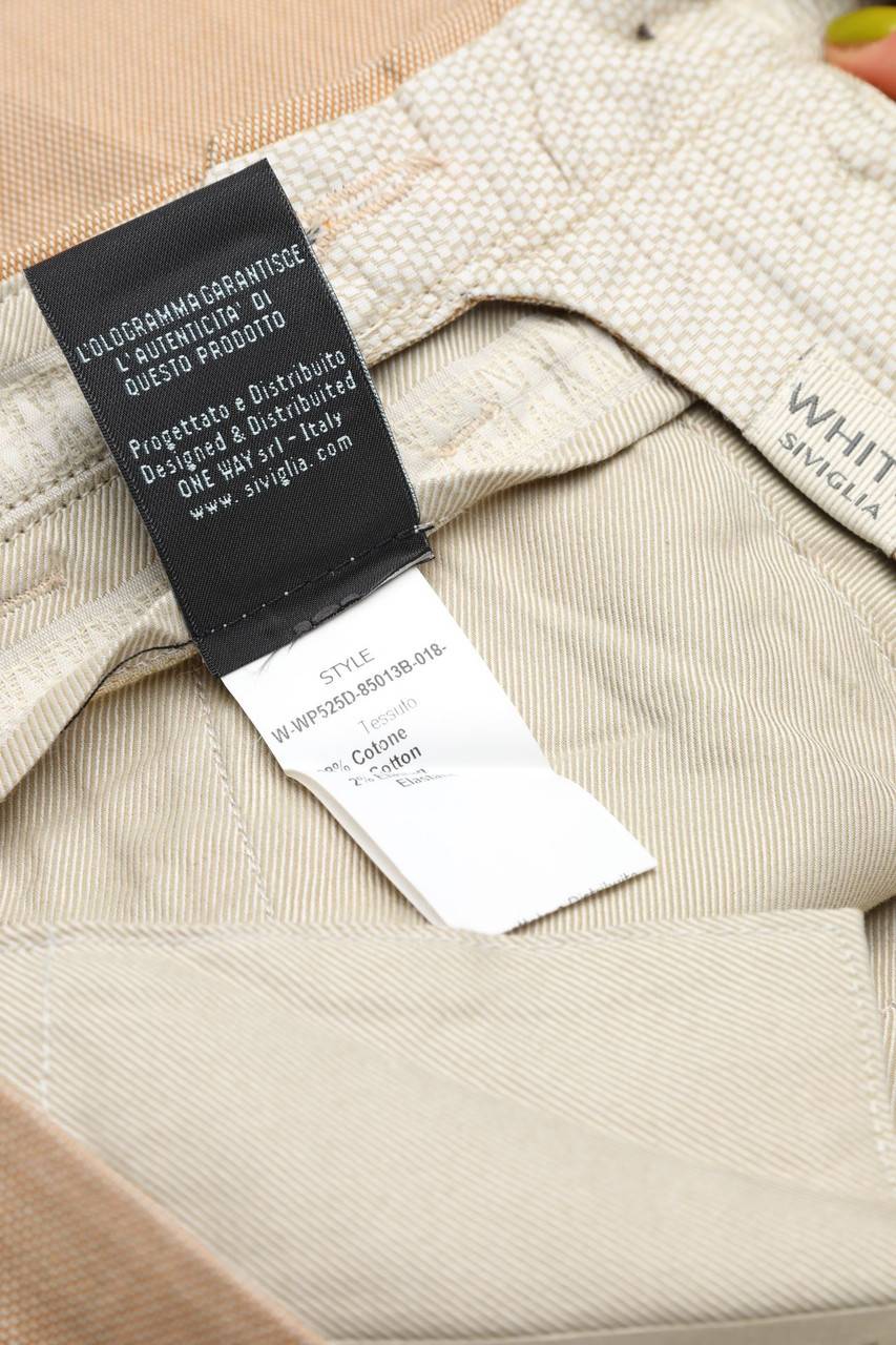 Carou WHITE SIVIGLIA Chino-Hose Aus Baumwoll-Mix