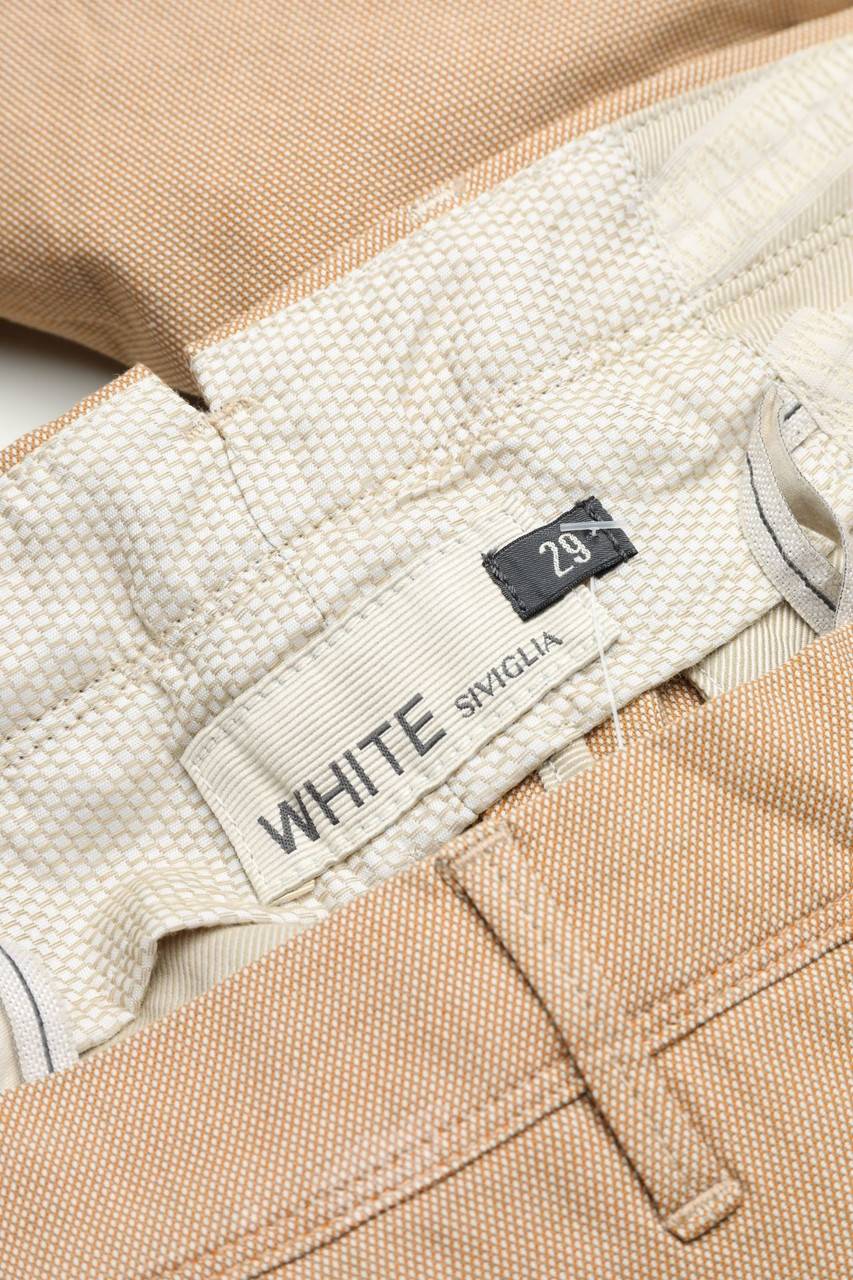 Carou WHITE SIVIGLIA Chino-Hose Aus Baumwoll-Mix