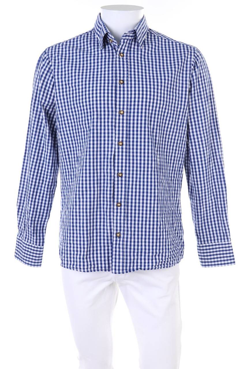 Carou Wiesnkönig Karo-Trachten-Hemd aus Baumwolle