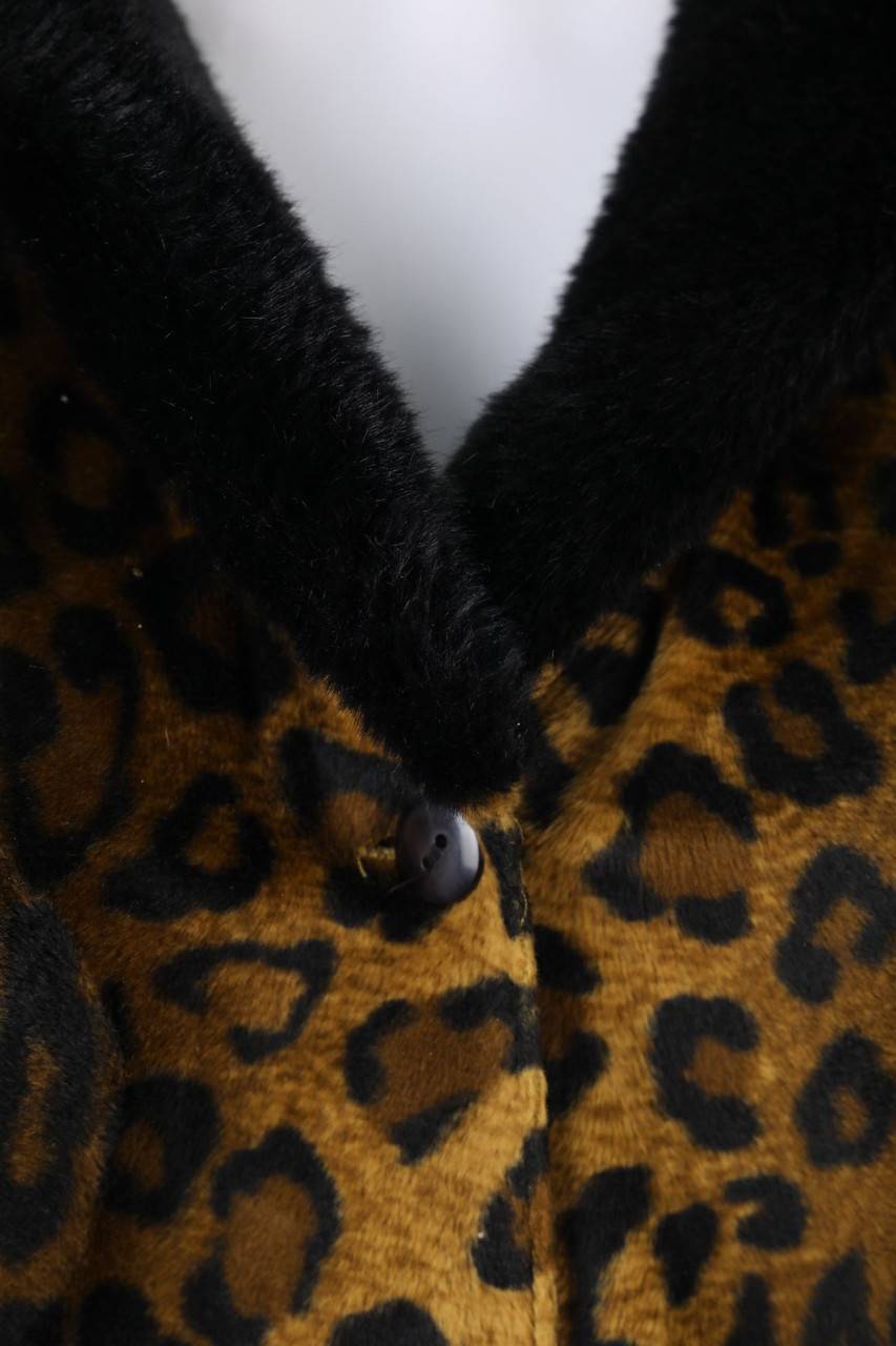 Carou Woodpecker Fake Fur-Jacke Mit Leo-Print