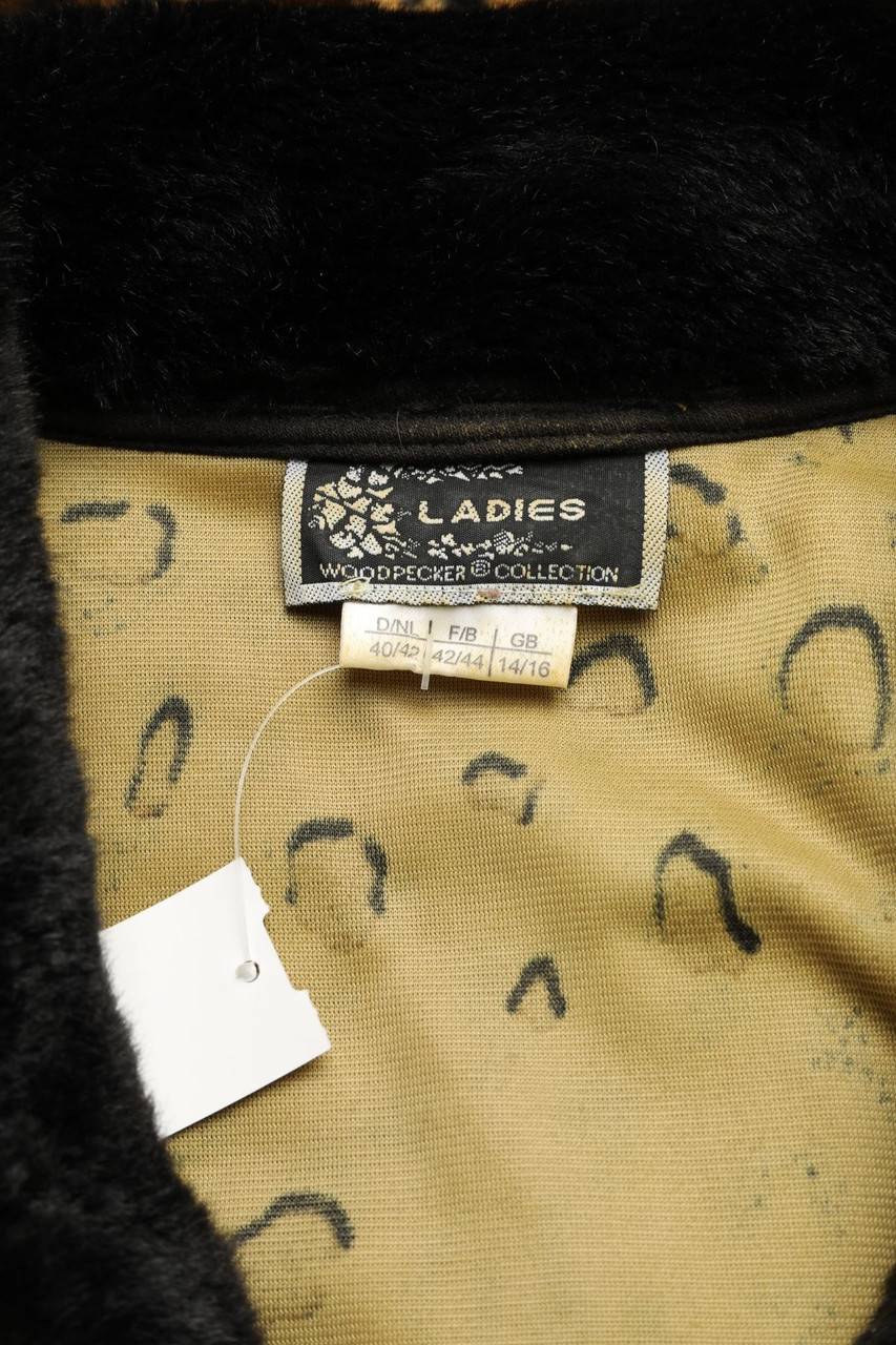 Carou Woodpecker Fake Fur-Jacke Mit Leo-Print