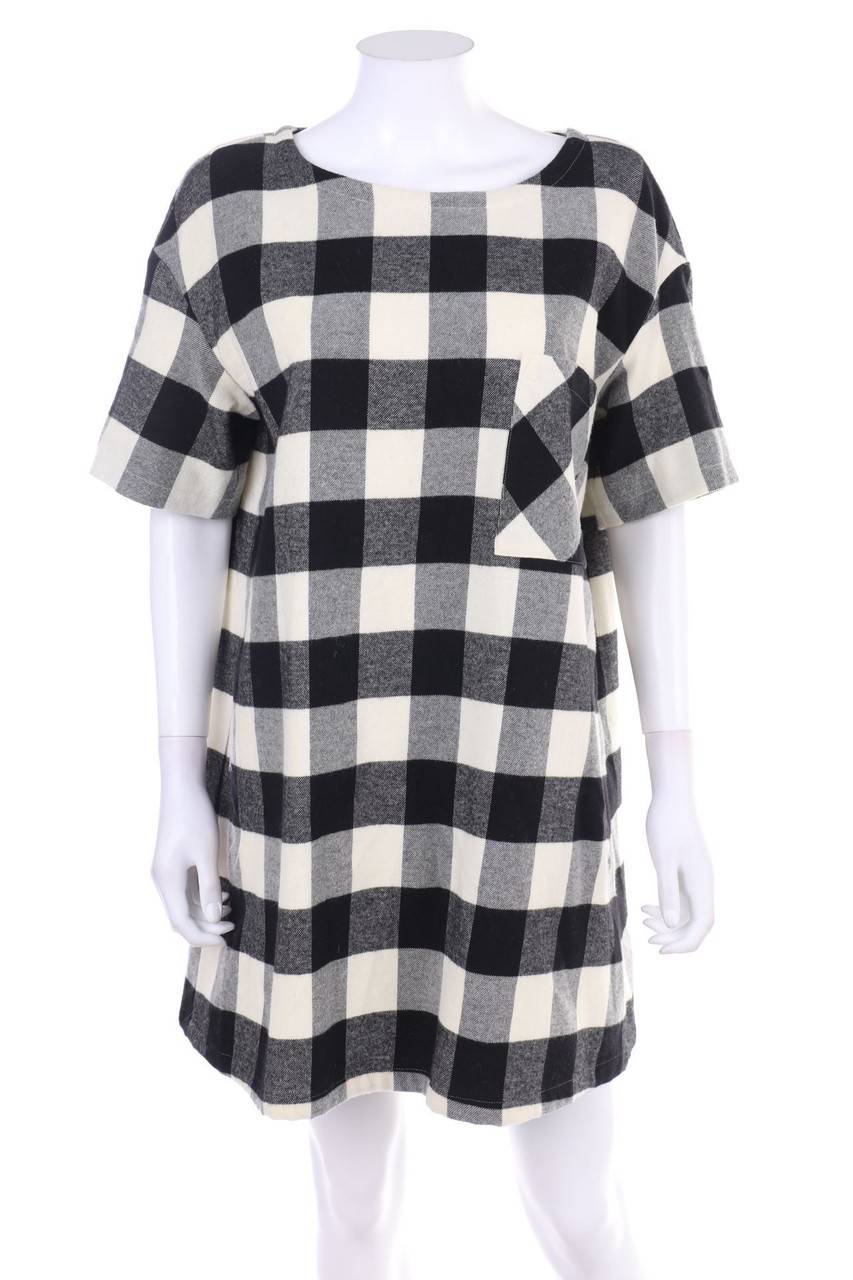 Carou WOOLRICH Karo-Shift-Kleid mit Wolle