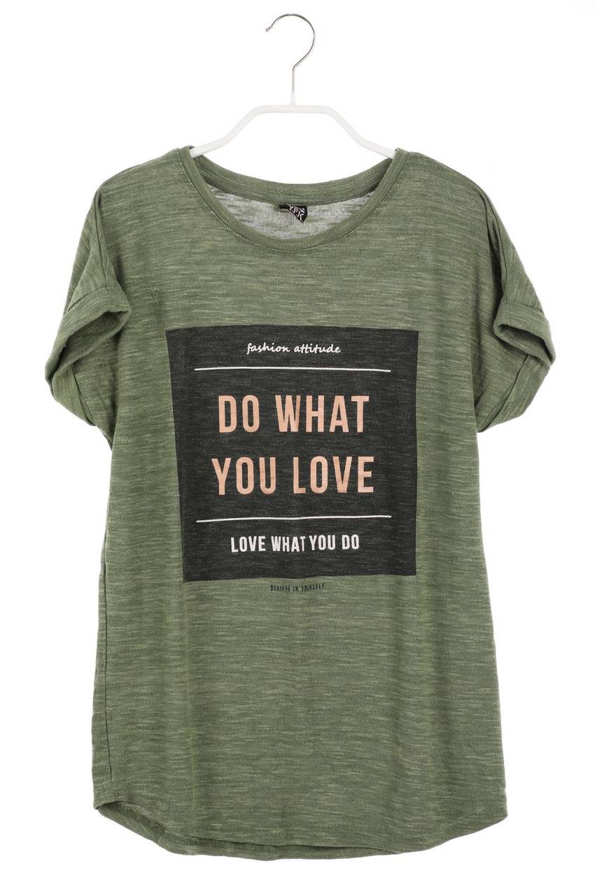 Carou Y.F.K. T-Shirt mit Statement-Print