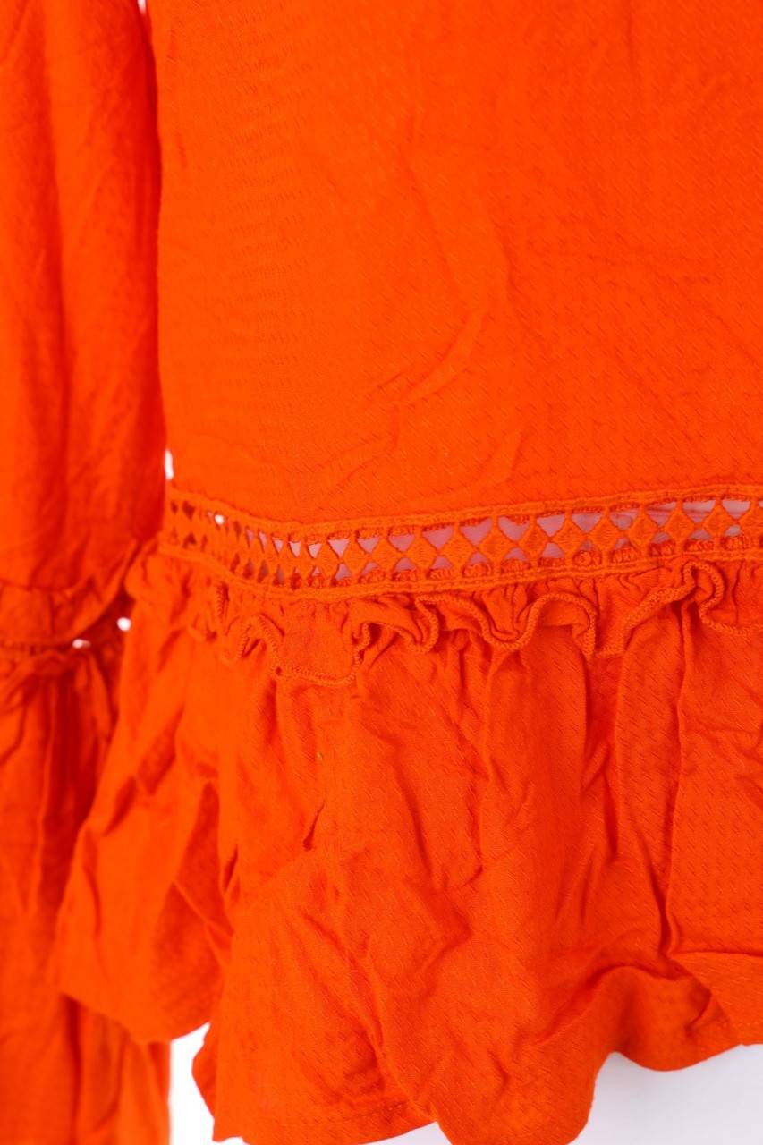 Carou YAS Bluse Mit Trompetenärmeln