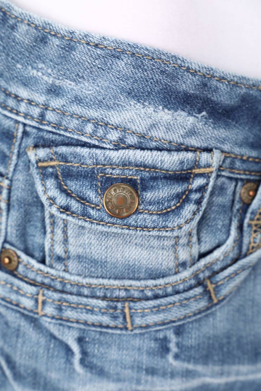 Carou YES OR NO Used Look-Mini-Jeansrock