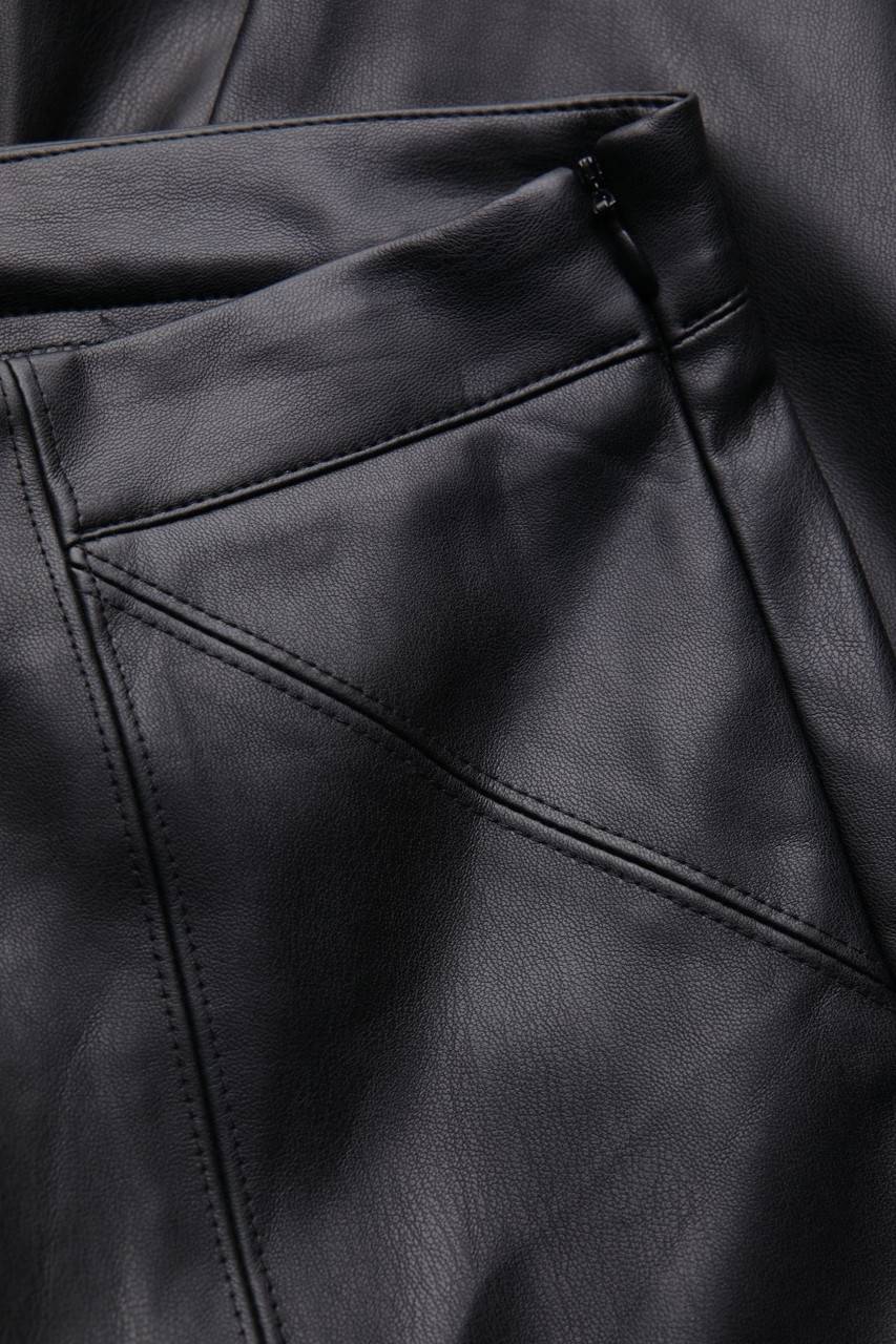 Carou Yessica By C&A Kunstleder-Hose Mit Zipper