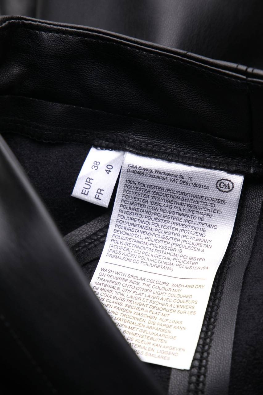 Carou Yessica By C&A Kunstleder-Hose Mit Zipper