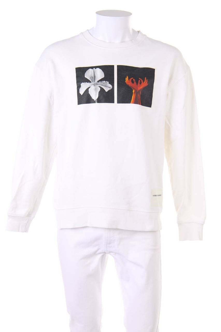 Carou ZARA Baumwoll-Sweatshirt mit Foto-Print
