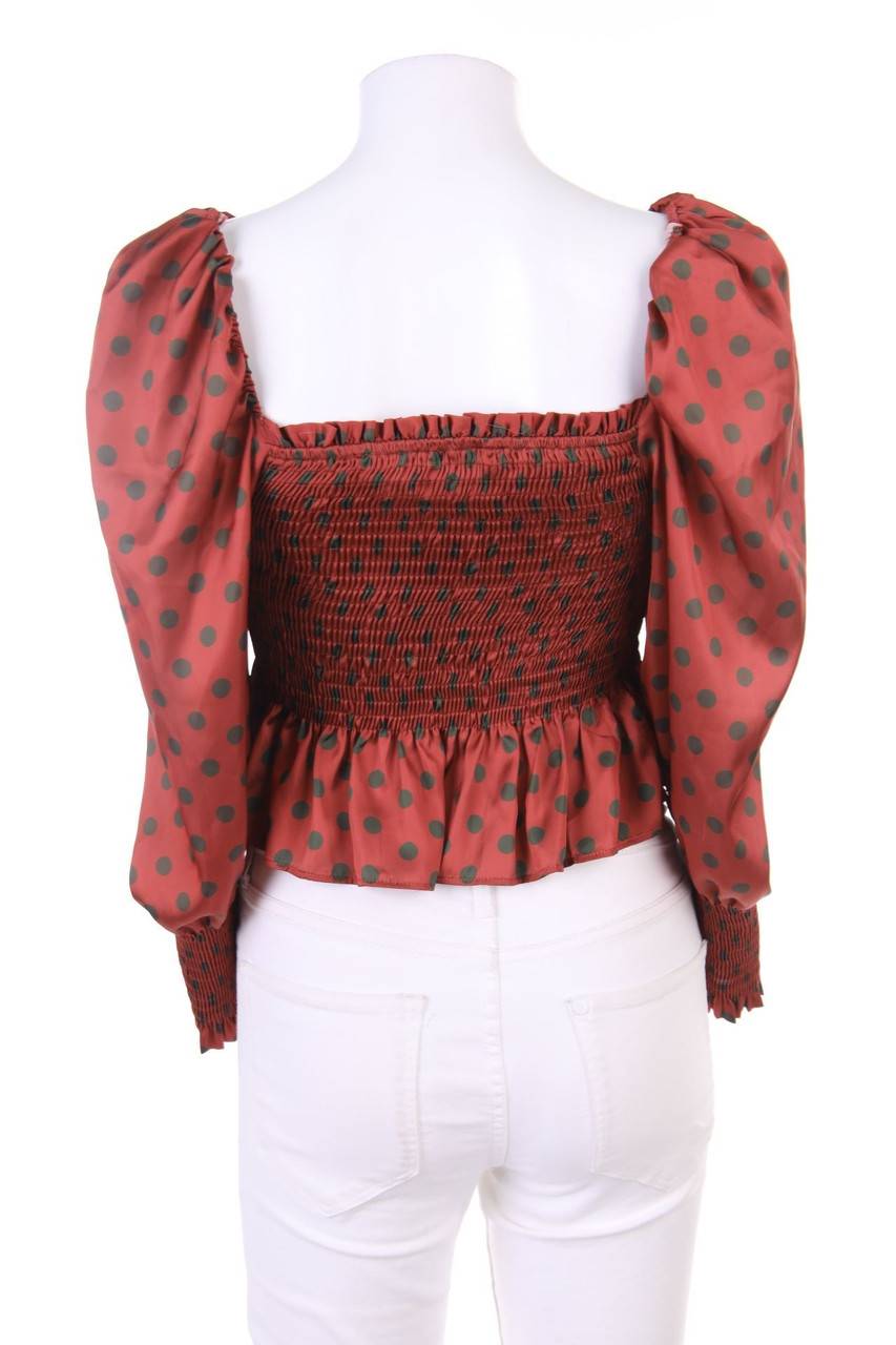 Carou ZARA Bluse Aus Satin Mit Punkten