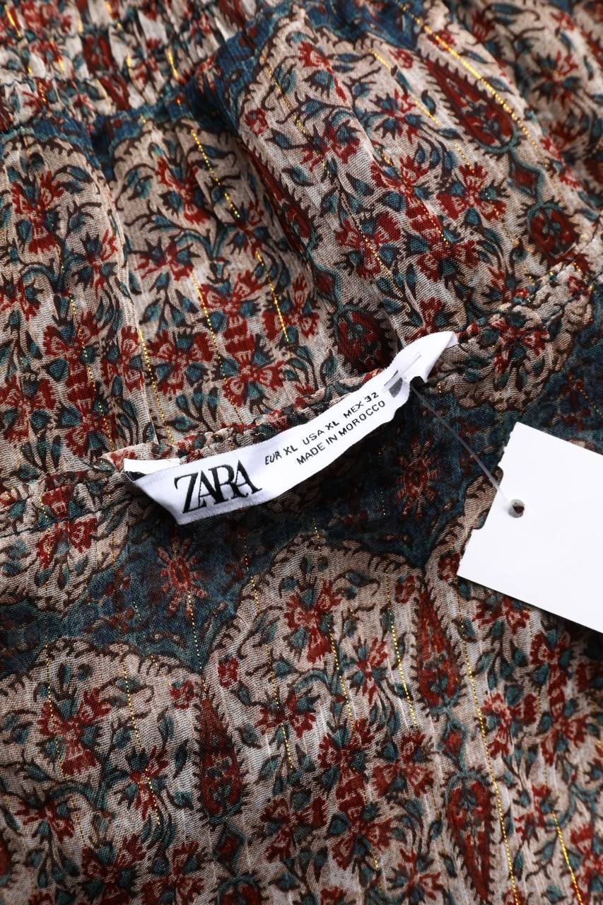 Carou ZARA Boho-Kleid Mit Glitzer