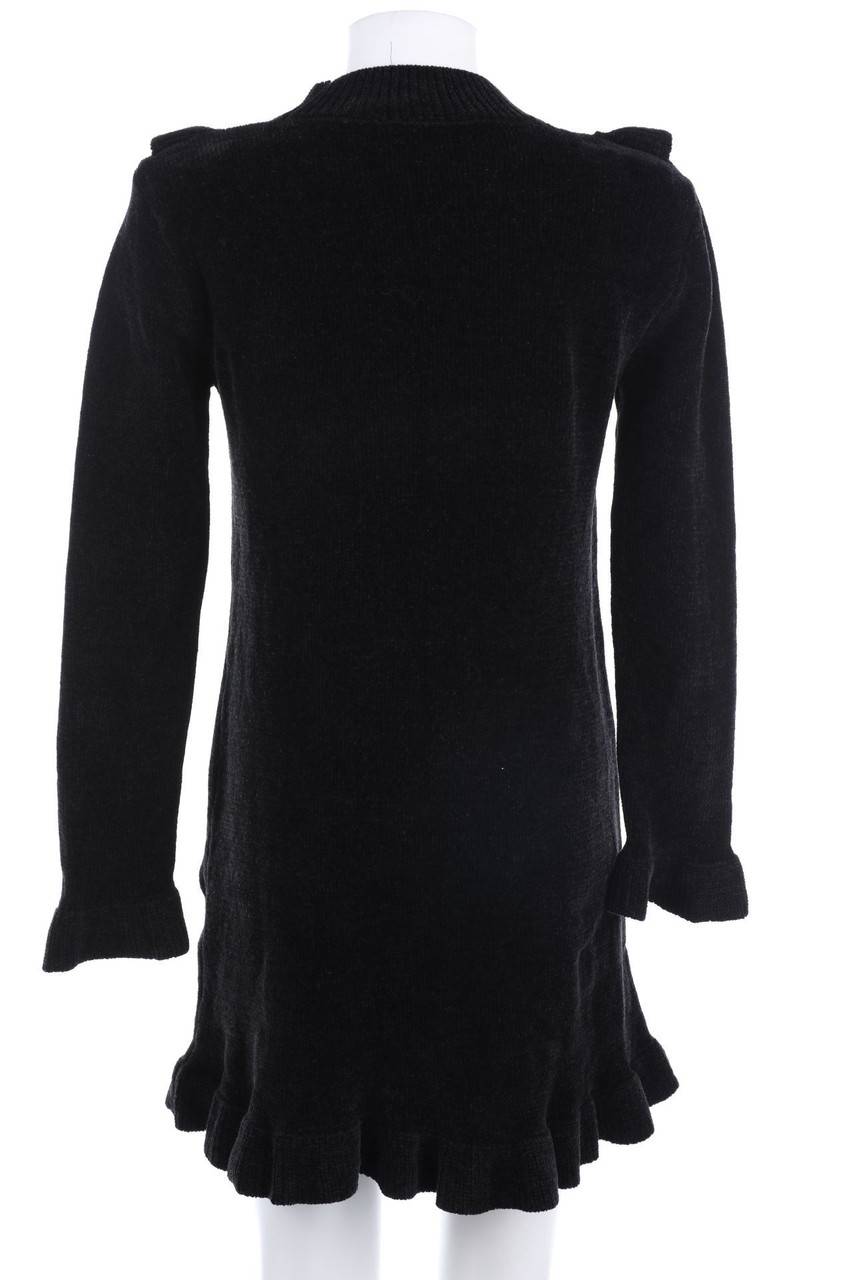 Carou ZARA Chenille-Strickkleid Mit Volants