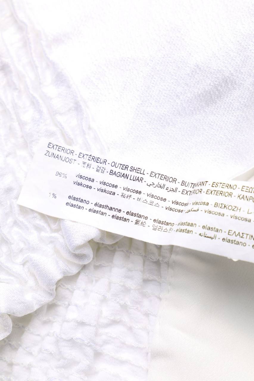 Carou ZARA Crop-Top Mit Smok-Details