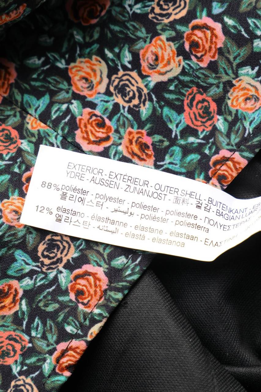 Carou ZARA Cropped-Bluse Mit Blumen-Print