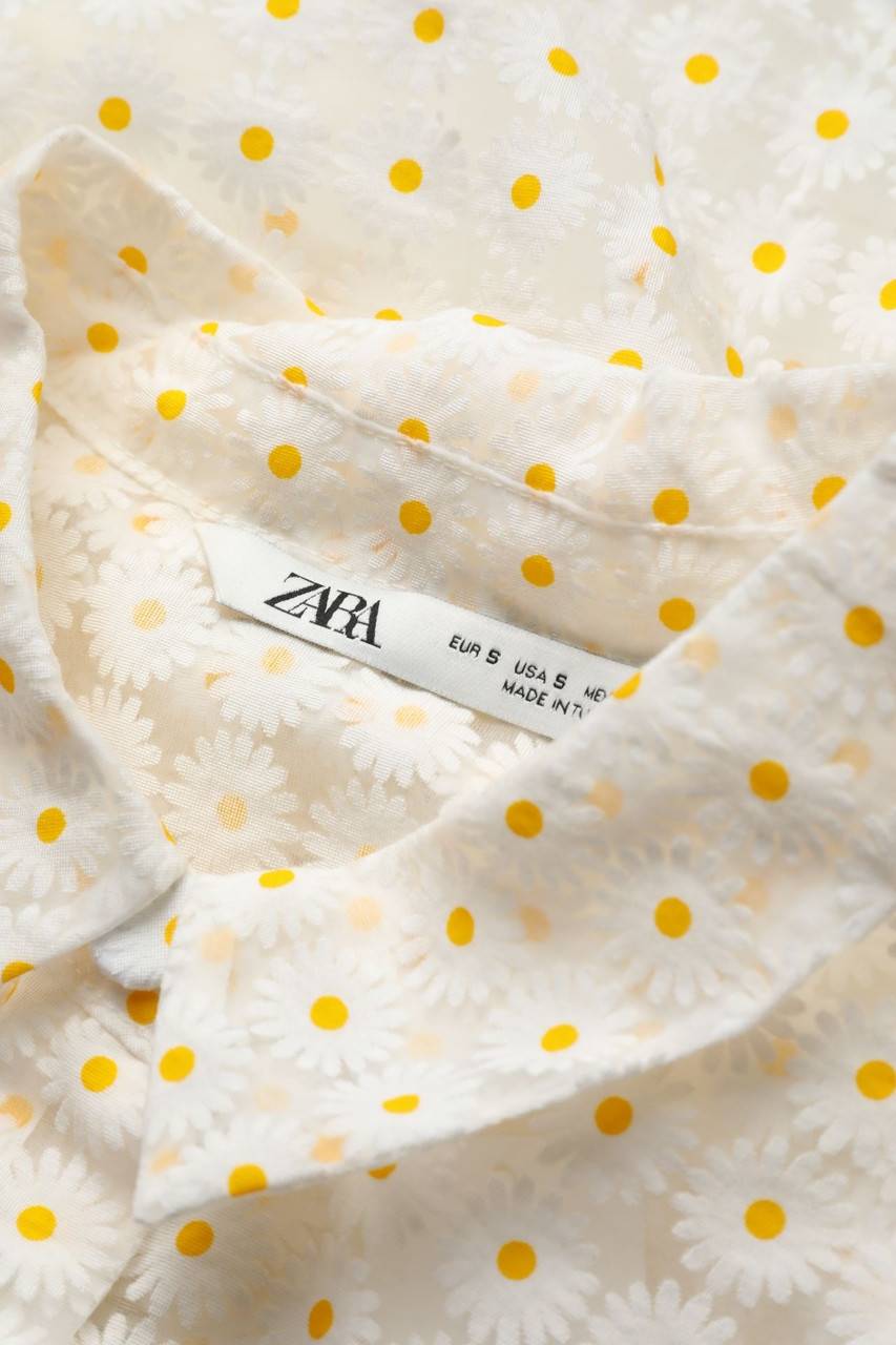 Carou ZARA Cropped-Hemd-Bluse