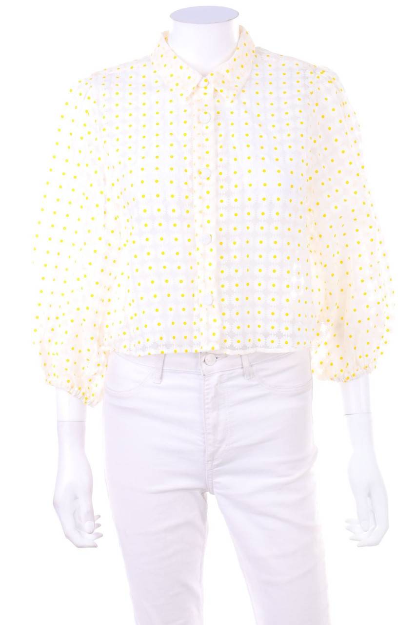 Carou ZARA Cropped-Hemd-Bluse