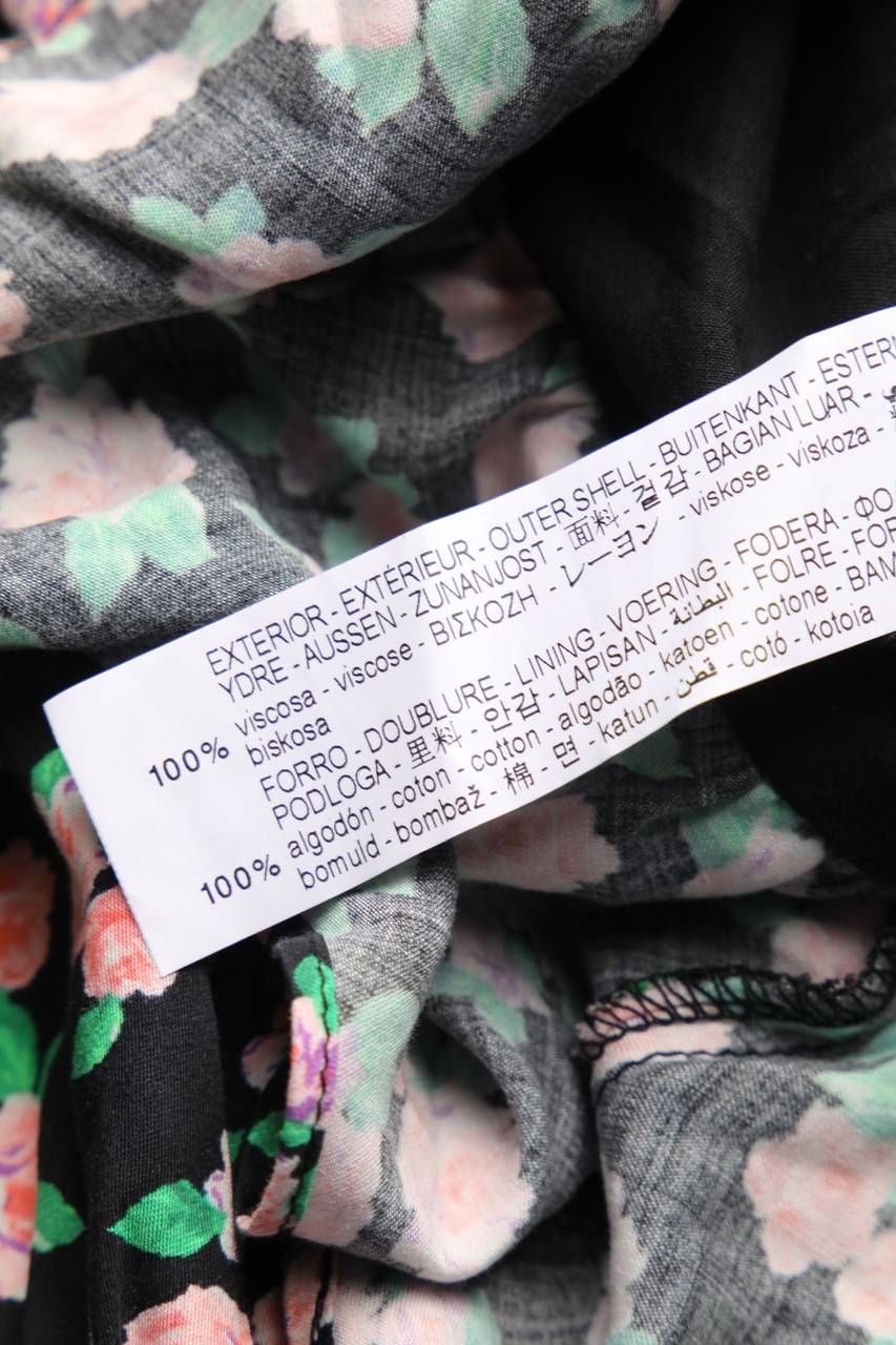 Carou ZARA Cropped-Kurzarm-Bluse Mit Blumen-Print