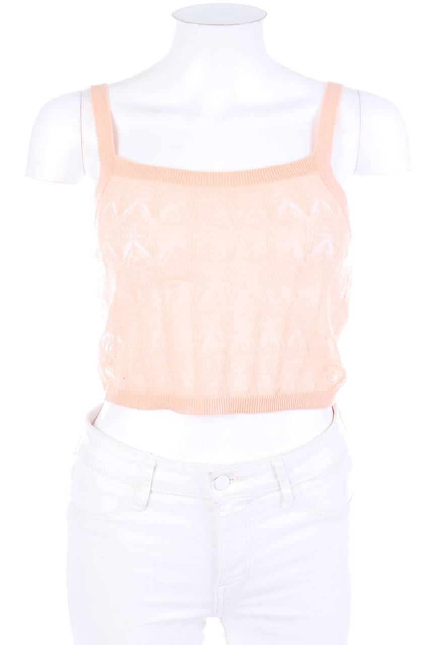 Carou ZARA Cropped-Strick-Top aus Lochstrick
