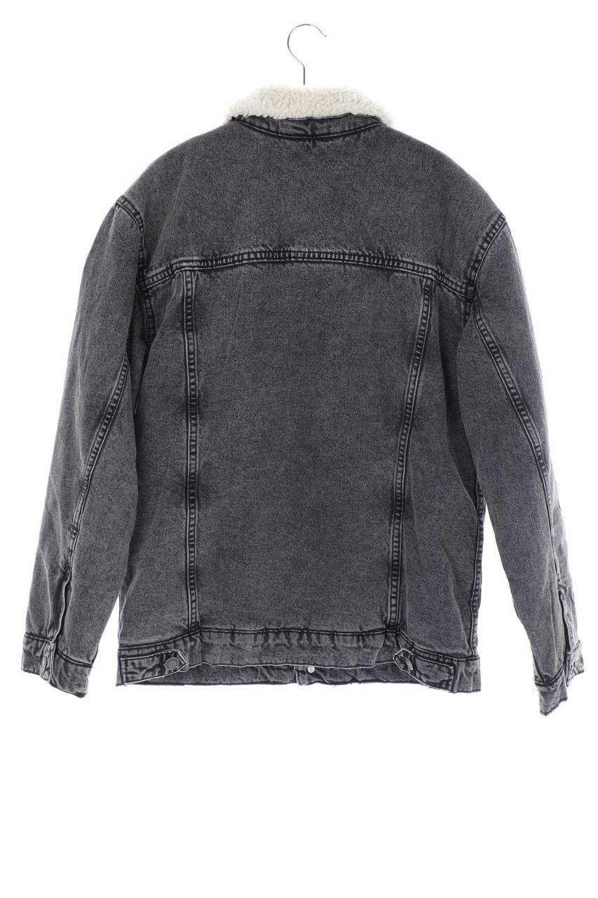 Carou ZARA Denim-Jacke Mit Teddy-Futter