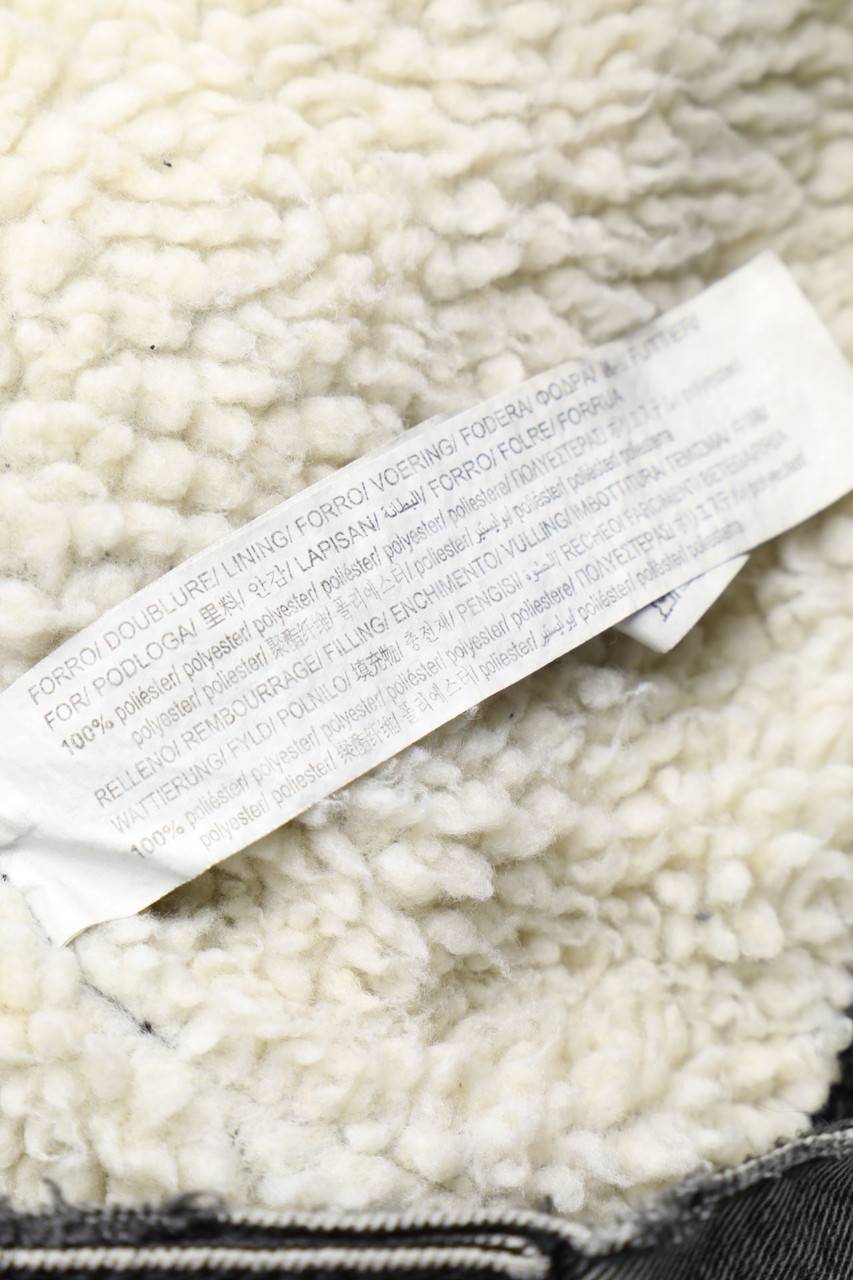 Carou ZARA Denim-Jacke Mit Teddy-Futter