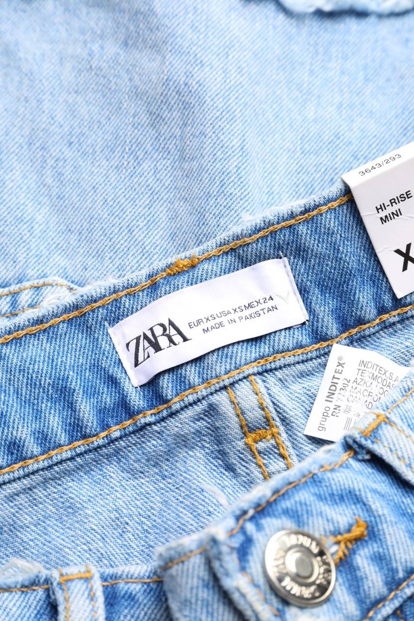 Carou ZARA Destroyed-Mini-Jeansrock